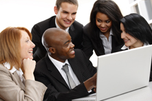 Business Meeting at Computer